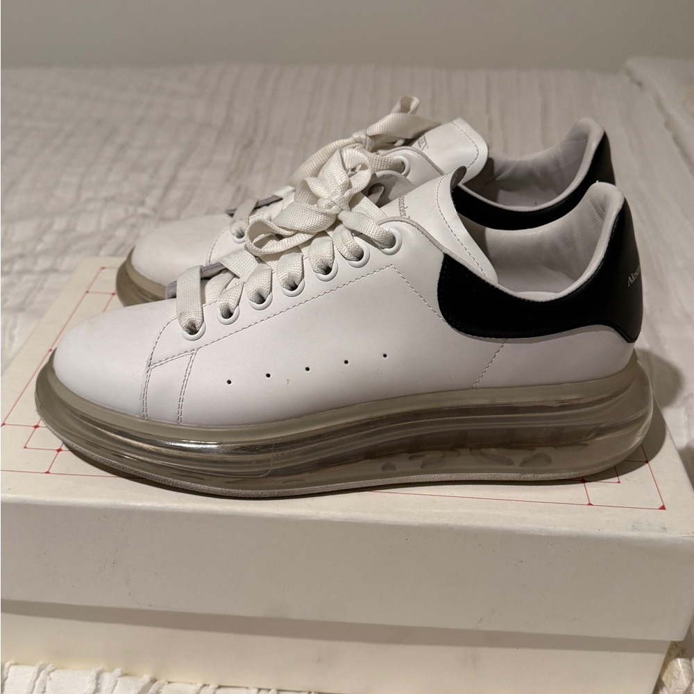 Alexander McQueen White and Black Men's Sneakers